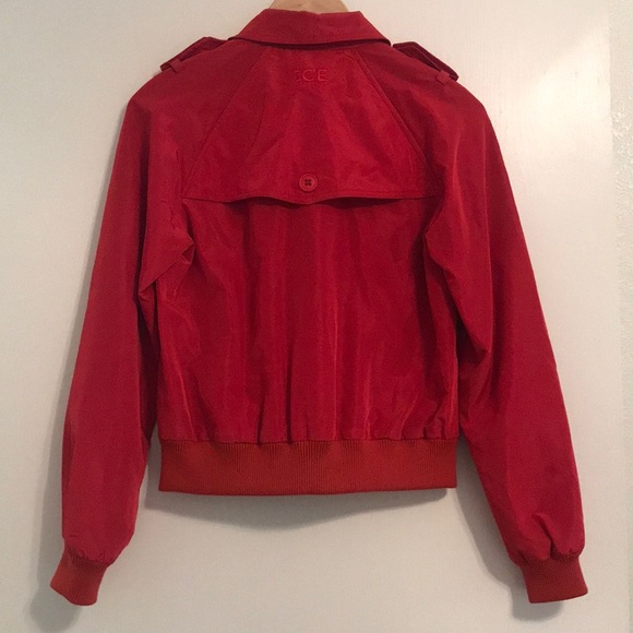 ICE Iceberg Red Bomber Jacket - Picture 3 of 7
